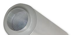 Zur Geräuschreduzierung in runden Luftleitungen aus Kunststoff für kontaminierte Luft